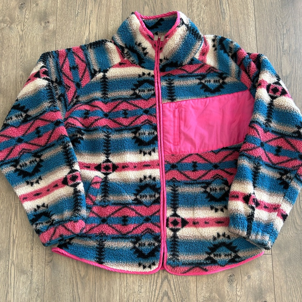 Shop Stevie Multicolor Fleece Jacket